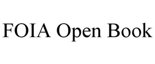 FOIA OPEN BOOK