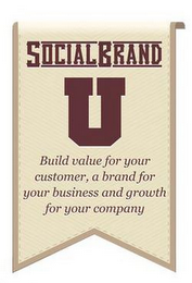 SOCIAL BRAND U BUILD VALUE FOR YOUR CUSTOMER, A BRAND FOR YOUR BUSINESS AND GROWTH FOR YOUR COMPANY