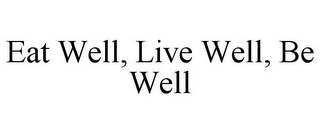 EAT WELL, LIVE WELL, BE WELL