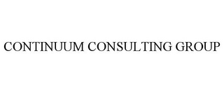 CONTINUUM CONSULTING GROUP