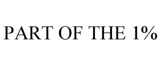 PART OF THE 1%