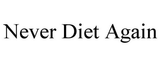 NEVER DIET AGAIN