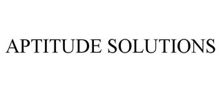 APTITUDE SOLUTIONS