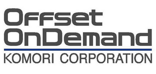 OFFSET ONDEMAND KOMORI CORPORATION