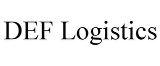 DEF LOGISTICS