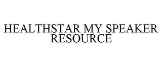 HEALTHSTAR MY SPEAKER RESOURCE