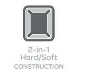 2-IN-1 HARD/SOFT CONSTRUCTION