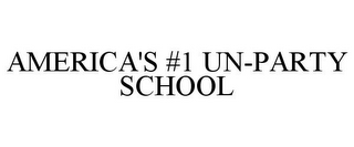 AMERICA'S #1 UN-PARTY SCHOOL