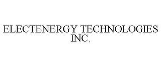 ELECTENERGY TECHNOLOGIES INC.