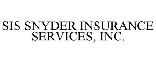 SIS SNYDER INSURANCE SERVICES, INC.