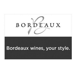 B BORDEAUX BORDEAUX WINES, YOUR STYLE.