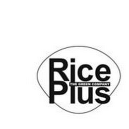 RICE PLUS THE GREEN COMPANY