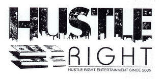 HUSTLE RIGHT HUSTLE RIGHT ENTERTAINMENT SINCE 2005