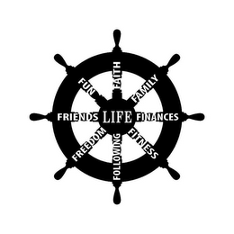 LIFE FAITH FAMILY FINANCES FITNESS FOLLOWING FREEDOM FRIENDS FUN