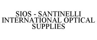 SIOS - SANTINELLI INTERNATIONAL OPTICAL SUPPLIES