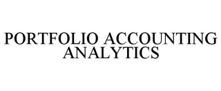 PORTFOLIO ACCOUNTING ANALYTICS