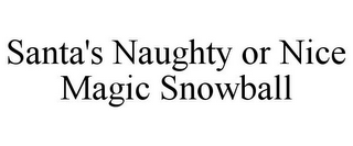 SANTA'S NAUGHTY OR NICE MAGIC SNOWBALL