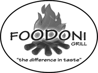 FOODONI GRILL "THE DIFFERENCE IN TASTE"