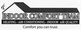 INDOOR COMFORT TEAM HEATING - AIR CONDITIONING - INDOOR AIR QUALITY COMFORT YOU CAN TRUST.