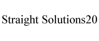 STRAIGHT SOLUTIONS20