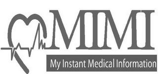 MIMI MY INSTANT MEDICAL INFORMATION