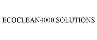 ECOCLEAN4000 SOLUTIONS