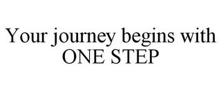 YOUR JOURNEY BEGINS WITH ONE STEP