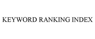 KEYWORD RANKING INDEX