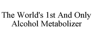 THE WORLD'S 1ST AND ONLY ALCOHOL METABOLIZER