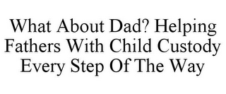 WHAT ABOUT DAD? HELPING FATHERS WITH CHILD CUSTODY EVERY STEP OF THE WAY
