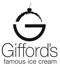 G GIFFORD'S FAMOUS ICE CREAM