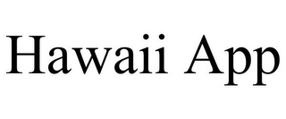 HAWAII APP