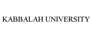 KABBALAH UNIVERSITY