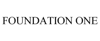 FOUNDATION ONE