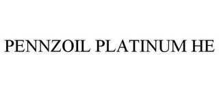 PENNZOIL PLATINUM HE