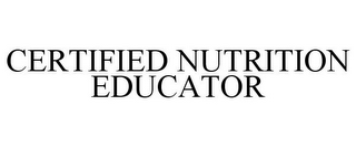 CERTIFIED NUTRITION EDUCATOR