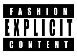 FASHION EXPLICIT CONTENT