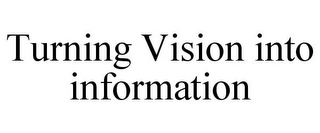 TURNING VISION INTO INFORMATION