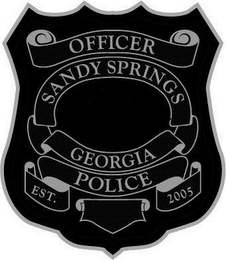 OFFICER SANDY SPRINGS GEORGIA POLICE EST. 2005