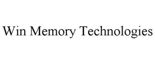 WIN MEMORY TECHNOLOGIES