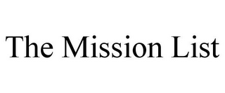 THE MISSION LIST