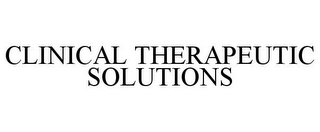 CLINICAL THERAPEUTIC SOLUTIONS