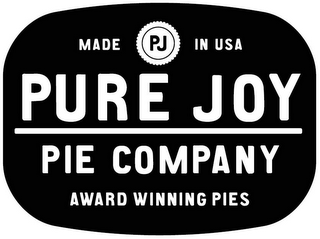 PURE JOY PIE COMPANY PJ AWARD WINNING PIES MADE IN USA