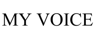 MY VOICE
