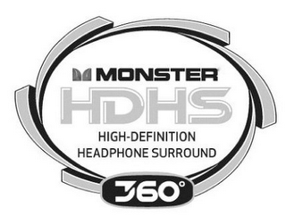 M MONSTER HDHS HIGH-DEFINITION HEADPHONESURROUND 360°