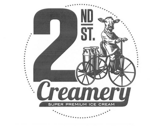 2ND ST. CREAMERY SUPER PREMIUM ICE CREAM