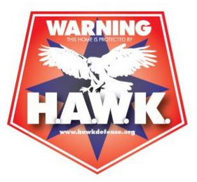 WARNING THIS HOME IS PROTECTED BY H.A.W.K. WWW.HAWKDEFENSE.ORG