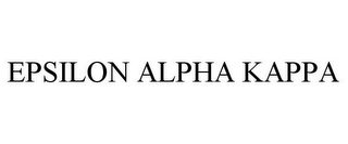 EPSILON ALPHA KAPPA