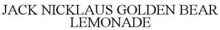 JACK NICKLAUS GOLDEN BEAR LEMONADE
