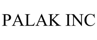 PALAK INC